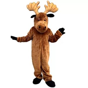 Elk ciervo mascota disfraz Halloween Navidad fiesta de lujo personaje de dibujos animados traje adulto mujeres hombres vestido carnaval Unisex adultos