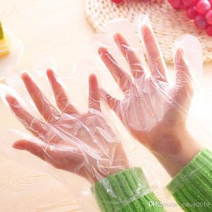 DHL livraison gratuite gants transparents jetables PE 500 pcs par lots mains protection maison gants de cuisine nettoyage ménager FY4008