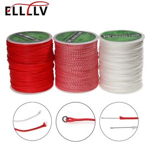 Ellv 100Meterspool PE Ligne d'assistance tressée pour la pêche salée Jigging Hook Trolling Loure Cord Cordon Poute de plongée Corde de lance 240407