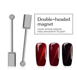 Ellwings 3d DIY Doublehed Magnet Manucure Tool pour Cat Eye UV Rolour de ongle Strong Magnetic Gel Varnish Nail Design328N9596197