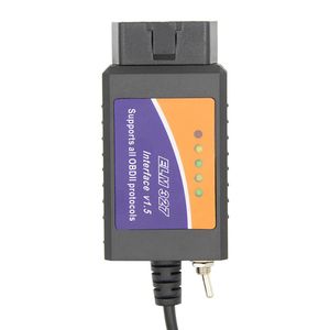 ELM327 V1.5 HS/MS CAN ELM 327 OBD2 Scanner de commutateur USB pour Ford Forscan ELMconfig OBD 2 OBD2 outil de Diagnostic automatique de voiture