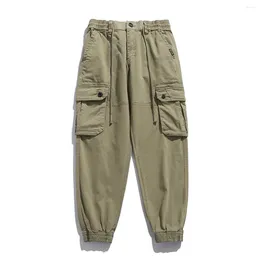 Elmsk-chándales para hombre, monos caqui, moda británica Yuppy, estilo militar táctico, mallas informales para primavera y otoño