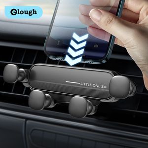 Elough Gravity Car Phone Holder Stand Smartphone GPS Mount Ondersteunt voor iPhone 13 12 Xiaomi Samsung Huawei mobiele autohouder