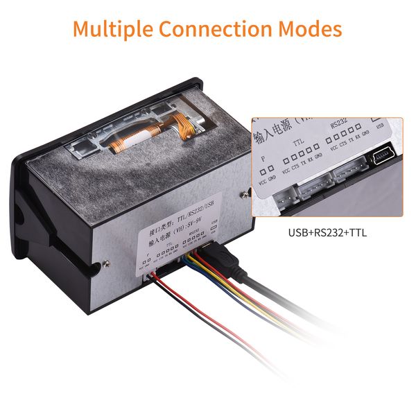 Imprimante de réception thermique intégrée 58 mm Mini module d'impression faible bruit avec USB / RS232 / TTL Port Serial Port ESC / POS Commandes