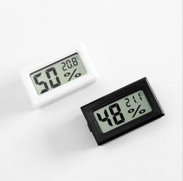 Embedded Wireless LCD Digital Binnen Thermometer Hygrometer Mini Temperatuur Vochtigheid Meter Zwart Wit