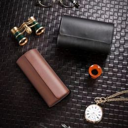 Embers 2024 Watch Roll PU Leather 1 Slot 2 Slots 3 Black Brown Bag Box Luxury verfijning Fashion 240415