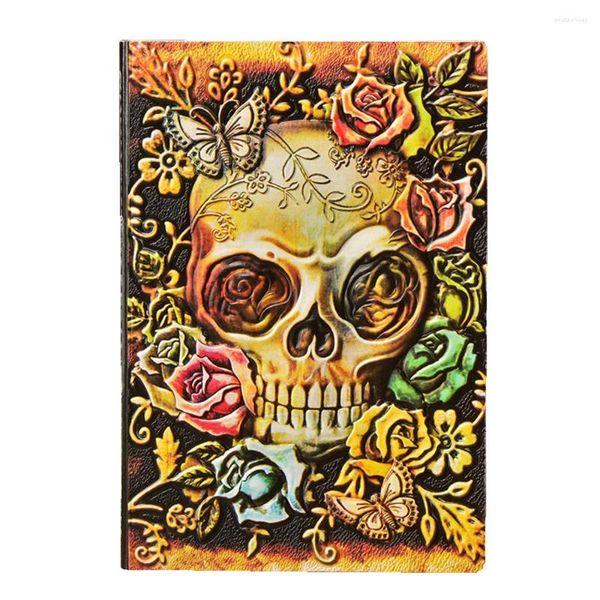 Cuaderno de calavera en relieve - El hechizo mágico del libro de las sombras