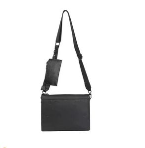 Embossing cross body tas Luxe Designer Tassen mode zwarte kleuren messenger bags handtas voor mannen mode tweedelige set handtas aktetas