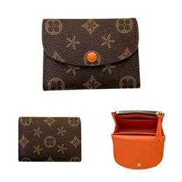 Embossing M41939 Coin Purse Rosalie Bag Bruine bloem Hoogwaardige Vrouw Handtas Kaart Holders Pouch Luxurys Designer Men Echte lederen Key Wallets Tassen