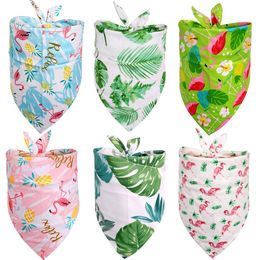 Enveloppement nouveau 50 / 100pcs chien bandana en vrac petit grand chien bibs foulard coton flamanto animal de compagnie chiot