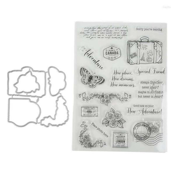 Kit clair de forme unique de timbre de gaufrage pour le scrapbooking de bricolage