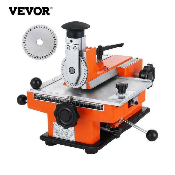 Backossing Vevor Semi-uutomatic Metal Stamping Feet d'imprimante Machine de marquage étiquette de cadres métallique pour le fer plastique en aluminium en cuivre