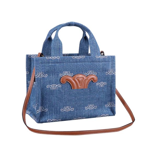 Sac fourre-tout en denim brodé sac à main en cuir sacs de créateurs pour femmes petit sac à bandoulière sac à dos sac à main fourre-tout femme sac de shopping voyage haute capacité