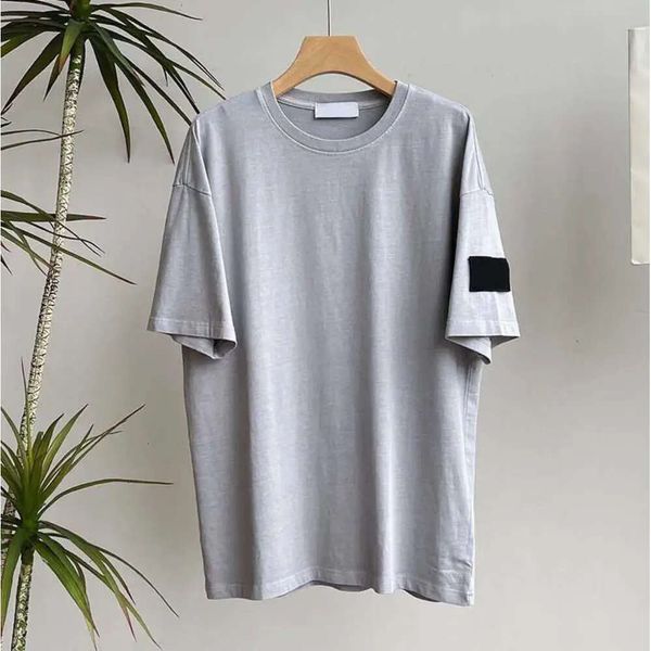 Diseñador bordado sudaderas con capucha hombres Stones Island camiseta para hombre sudadera brújula brazalete manga corta camiseta larga sudadera con capucha verano 688ss