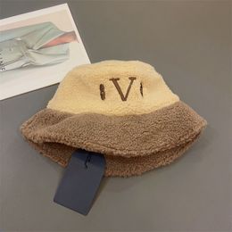 Geborduurde visser hoeden kasjmier warme emmer hoed voor vrouw zonbescherming brede rand cap winter outdoor casual caps hoge kwaliteit