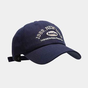 Lettre brodée 1989 Casquette de baseball Unisexe Homme Femme Tendance Duck Tongue Hat