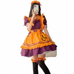 Broidered Maid Short Dres S-5XL Térine spéciale 100% polyester longueur de cuisse-jeu de rôle cosplames de cosplay pour femmes y0kp #