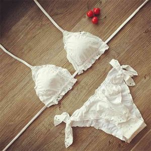 Geborduurde Plus Size Bikini Badmode Bandage Biquini Braziliaanse bikini Set Retro badpak Zwart badpak 476 210722