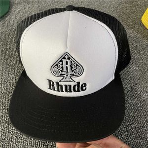 Broidered Rhude Baseball Cap Men de femmes Rhude Trucker Outdoor Hat275L