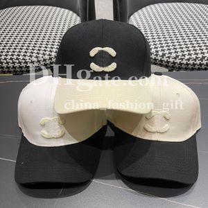 Borduurwerk honkbal cap ontwerper zwart witte patchwork hoed mannen vrouwen sport casual ball cap reis vakantie zon hoed