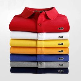 Broderie Cartelo Mens Popsicle Cotton Coton Vendre Polo Polo Summer New Business Loison Polo Breatch Awirtable Polo For Man 240415