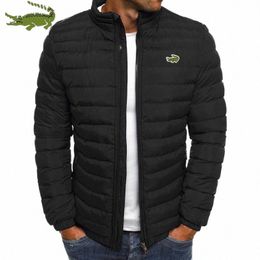 bordado Cartelo Winter's Warm Packable Jacket Chaqueta ligera de esquí con relleno de burbujas para hombre Chaqueta acolchada más gruesa 21ba #