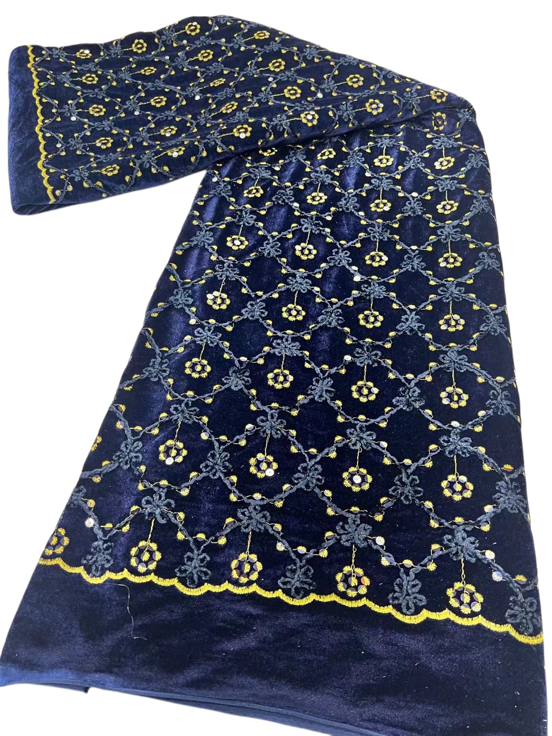 Stickerei Baumwolltuch 5 Yards Schweizer Voile Spitze Stoff nigerianische Frauen Geburtstagsfeier Kleidung Textil nähen handwerk dentelle afrikanische weibliche kostüm 2023 neue yq-8145