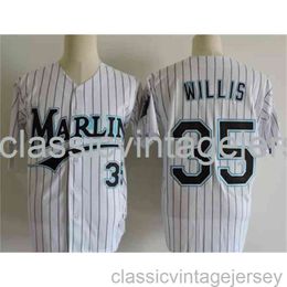 Borduurwerk Dontrelle Willis, American Baseball Famous Jersey, Stitched Men Women Youth Baseball Jersey maat XS-6XL