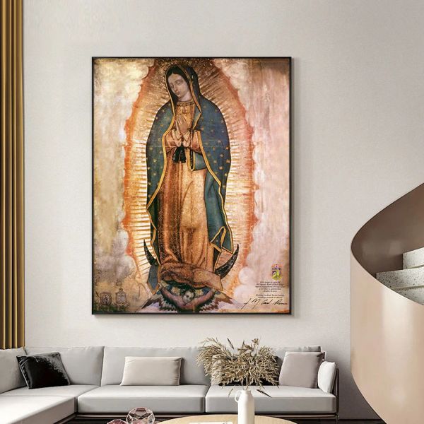 Bordado Handicraft 5D Diy Diy Pintura de diamantes Kits de punto de transacción Guadalupe Pintura religiosa REDIMINA COMPLETA REDIMINE