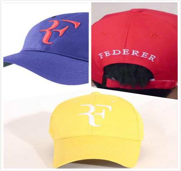 Sombreros bordados Roger Federer RF hombres gorras de béisbol algodón casual hiphop gorra ajustable deportes hat9981963