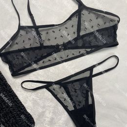 Lettre de broderie de soutien-gorge en dentelle en dentelle sous-vêtements pour femmes sexy vêtements de sommeil respirant sous-vêtements de designer femme soutien-gorge