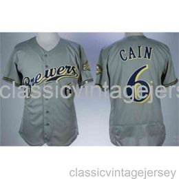 Broderie Lorenzo Cain maillot célèbre de baseball américain cousu hommes femmes jeunesse maillot de baseball taille XS-6XL