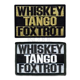 Broderie patch drôle tactical army patch tango foxtrot emblème appliques appliques à la fermeture de crochet militaire brodés badges