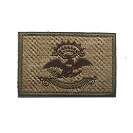 Borduurwerk Patch USA American North Dakota ND State Vlag Patch Militaire Morale Patch Tactische Embleem Applique Geborduurde Badges