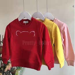 Motif de broderie enfants sweat automne marque vêtements enfant en bas âge à manches longues mode garçon fille pull pull