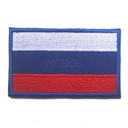 Borduurwerk / Rubber Patch Rusland Vlag Russische Morale Patch Tactische Embleem Badges Geborduurde / PVC-patches voor jassen Rugzak GLB