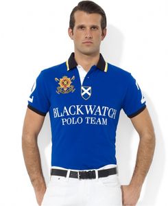 Geborduurde herenpolo's Poloshirt heren met korte mouwen T-shirt ZWART WATCH T-shirt S M L XL XXL 2XL