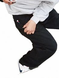 Bordado Streetwear Big Boy Jeans Y2K Pantalones Hip Hop Carto Gráfico Baggy Jeans Hombres Mujeres Harajuku Talle alto Pantalón ancho P8x1 #