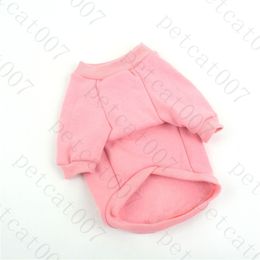 Borduursweaters Hondenkleding Roze print Huisdieren Trui Hondenkleding Casual katoenen mopshond Puppykleding 260p