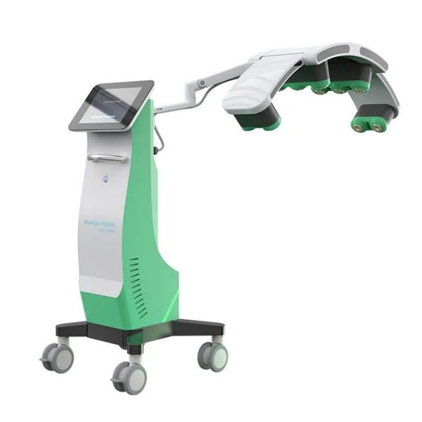 Máquina de adelgazamiento con láser esmeralda 10D, luces láser verdes giratorias, dispositivo de elección de eliminación de grasa sin dolor, cuerpo delgado, diodo Laser412 de 532Nm