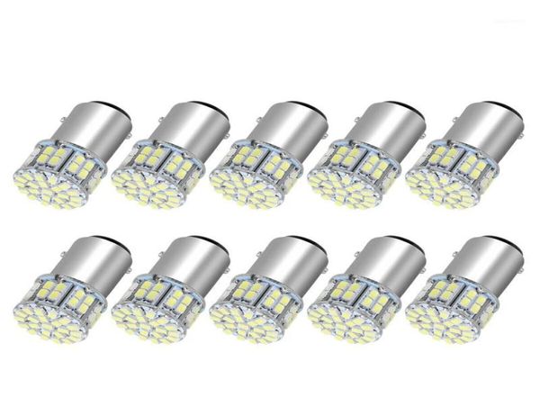 Luces de emergencia 10X 6000K Blanco 1157 50SMD LED de alta potencia Bombillas de luz de parada de señal de giro 1076 12V16393306