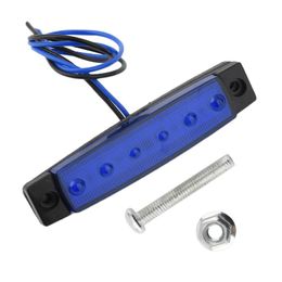 Lumières de secours 12V 6 LED Remorque Camion Dégagement Côté Marqueur Submersible Lumière Largeur Lampe Véhicule Indicateur Externe Avertissement Universel