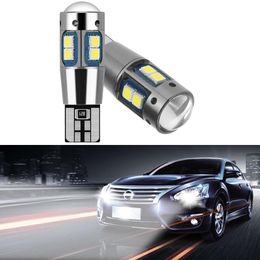 Luces de emergencia, 2 uds., W5W, lámpara Led para coche T10, productos de luz de aluminio, Canbus, automóviles, matrícula, domo, lectura, bombilla DRL, estilo 12V