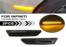 Lumières de secours 2pcs pour 2003 2004 2005 2006 2007 Infiniti G35 2D Coupé LED Front Side Marker Light Turn Signal Indicateur Lampe OE7352930