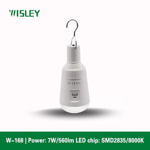 Luces de emergencia E27 Soporte de lámpara de tornillo universal Diseño de calidad LED Bombilla de 7W Interfaz USB Iluminación de falla de energía recargable