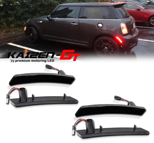 Lumières d'urgence Amber Amber Rouge LED Red LED MARCHER FENDER FERNER LAMPES POUR 20022008 1ER GEN MINI COOPER R50 R52 R53 Turn Sign4708733