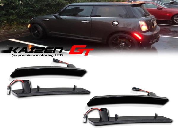 Feux de secours avant ambre arrière rouge LED marqueur latéral garde-boue lampes évasées pour 20022008 1ère génération Mini Cooper R50 R52 R53 clignotant 1859367