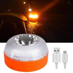 Lumières de secours LED voiture V16 Flash avertissement de route sécurité Flare USB Rechargeable 18650 batterie lumière de Camping en plein air