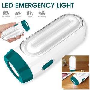 Luces de emergencia LED portátil recargable 2 modos Fallo de energía Camping de mano para emergencias