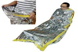 Survival d'urgence Mylar reflectif thermique Refléchissement du temps froid abri de la tente d'urgence Sac de couchage d'urgence Kit5427353